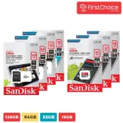 SanDisk Ultra MicroSD 16GB 32GB 64GB 128GB C10 100Mb/s With Adapter - By Lot