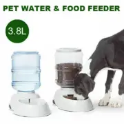 Automatic Water/Food Pet Dog Cat Puppy Dispenser Feeder Bowl Bottle 3.8 AU