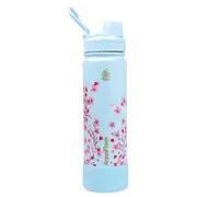 AquaFlask Sakura 2 650 mL (22oz) Water Bottle - Blue , Keeps Drinks Cold for 24 [AF-W97]