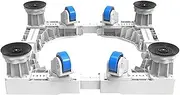 Washing Machine Stand Base Universal Mobile Base Fridge Stand 4×2 Locking Rubber Swivel Wheels Appliance Roller Base Adjustable Washer Trolley 47-68cm Dryer Roller Floor Trays Cookers Dishwasher Rack
