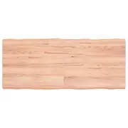 vidaXL Table Top Light Brown 120x50x(2-6)cm Treated Solid Wood Live Edge