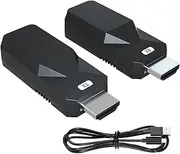 Signal Transmission Extender - Network Cable Extender for Monitor - Network Cable Video Extender for HDTV Projetor Laptop Monitor, Support Copying Edid, Poc Unilateral Supply Jmedic