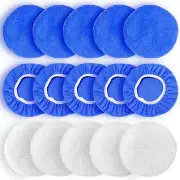 5 to 6 Inch Car Polisher Pad Bonnet, 15Pcs Car Polishing Bonnet Buffing Pads