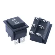 3Pcs DC12V Momentary Rocker Switch 6 Pin 3 Position DPDT Reverse Polarity Toggle