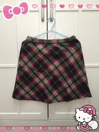 在飛比找Yahoo!奇摩拍賣優惠-【PINK】超可愛格紋毛料短裙(H&M、ZARA、forev