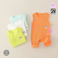 在飛比找蝦皮購物優惠-111.11 BabyGo JUMPSUIT 嬰兒無袖刺繡彩