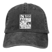 Pure Color Cowboy Hats Manga Women Hat Sun Baseball Caps Chainsaw Man Anime Dad