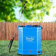SeeSa 20L Electric Sprayer, Battery Powered Backpack Sprayer with 12V 8Ah Battery, Charger, Lumbar Support and 4 Nozzles Garden Sprayer for Weeding, Spraying, Cleaning (20L)