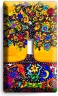 LATIN TREE OF LIFE FOLK ART LIGHT SINGLE SWITCH WALL PLATE SPIRITUAL ROOM DECOR