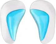 Arch Support Insoles Pu Gel Foot Massage Flat Feet Insoles 1 Pair (2 Cushion Pads)