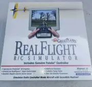 New Sealed! Great Planes Real Flight R/C Simulator + Futaba Controller 1997