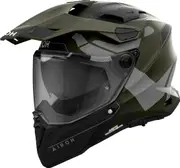 Airoh Commander 2 Reveal, adventure helmet , color: Matt Olive/Grey/Black , size: XL