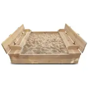Strongbox 2 Square Small Sandpit with Folding Lid