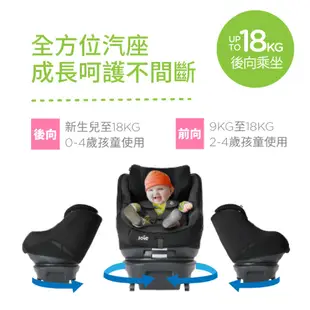 【JOIE 奇哥】ARC 360度 0-4歲全方位安全汽車座椅 黑色(車麗屋)