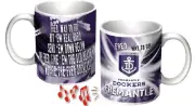 Fremantle Dockers Team Logo Musical Mug Excerpt of Team Song Official AFL 330ml