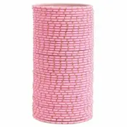 Traditional Unique Dotted Plain Metal Bangles Color Pink For Girls Set Of 48