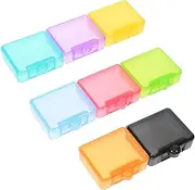 Box 8pcs Pill Storage Box Pill Holder Daily Pill Case Diabetics Toiletry Key Container Portable Travel Pillboxes Medication Purse Holders Labels Transparent Pharmacy Pp