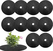 Tree Mulch Ring - 10pcs Durable and Reusable Tree Protector Mat - Degradable Barrier Mats | Tree Ring Mulch Mat for Inhibit Growth and Root Protection Tree Protection Mat