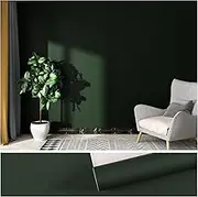 VEELIKE 15.7''x118'' Dark Green Peel and Stick Wallpaper Self Adhesive Solid Green Contact Paper Waterproof Decorative Vinyl Film for Walls Countertops Cabinets Shelf Drawer Liners Bedroom Kitchen