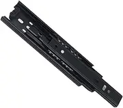 BAZEITFLOW Thickened Three Section Drawer Slide Rail Guide Silent Ball Bearing Track for Cabinet Extended Slide for Office and Kitchen Furniture Smooth Self Close