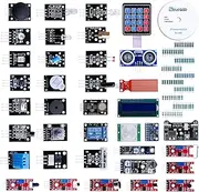 ELEGOO Upgraded 37 in 1 Sensor Modules Kit with Tutorial Compatible with Arduino IDE MEGA 2560 Nano (Microcontroller Board Not Included)