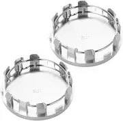 EXAOMBLE 2pcs Vehicle Wheel Hub Center Caps Outer Inner Easy DIY Installation Durable Car Rim Caps for Custom Vehicle Aesthetics and Stable Performance