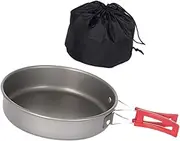 Oshhni Frying Pan Nonstick Cooking Skillet Portable Professional Easy Clean Saucepan Cookware for Picnic Outdoor Camping Backpacking, 18 cmx4.3 cm