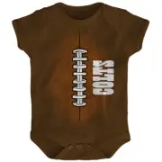 Indianapolis Colts NFL Outerstuff Newborn Brown "Mini Football" Creeper