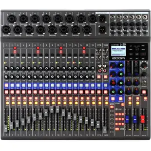 ZOOM LiveTrack L20 Console 數位 混音器 MIXER 樂團 錄音 直播 展演空間 教室