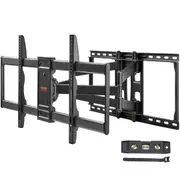 Full Motion TV Mount Fits for Most 37-90 inch TVs, Swivel Tilt Horizontal Adjustment TV Wall Mount Bracket with 4 Articulating Arms, Max VESA 600x400mm, Holds up to 165