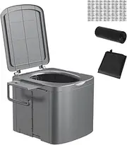 Huayeex Portable Travel Potty Toilet | Portable Travel Folding Toilet with Trash Bag,Heavy Duty Compact Training Seat for Kids Adults Car Rv Beach Hiking Boating Travel