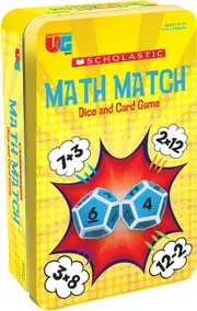 University Games Scholastic Math Match Dice & Card Game 1-4 Players (UNI00709)