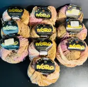 NORO YARN AYATORI - Color: 12 Lot: A - 10 Skeins Multi-Color Wool/Silk 142M NOS