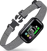 Bark Collar, Dog Bark Collar for Large Medium Dogs, Rechargeable AI Anti Barking Collar with 4 Training Modes, 7 Adjustable Sensitivity & Waterproof (Black)