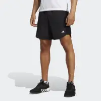 在飛比找momo購物網優惠-【adidas 愛迪達】短褲 男款 運動褲 亞規 黑 IB7
