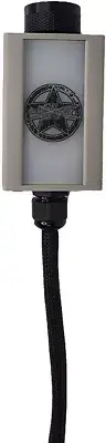 Sky High Car Audio Premium Bass Knob with Voltmeter and RGB LEDs Silver