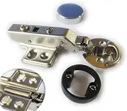 Dia 1"/26mm Hole Euro Hydraulic Full Overlay Style Soft Close Hinge for Cabinet Glass Door