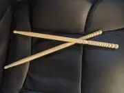 Drum Sticks / Guiro - 1 pair 5A Bamboo with Spiral Shaped handle