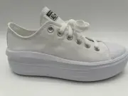 New Converse Chuck Taylor All Star Move OX Platform Women SZ 8 in WHITE 570257C