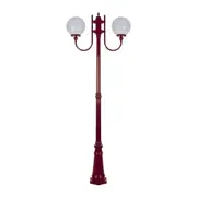 Lisbon Post 2 Lights Up Bracket H2250mm W250mm Burgundy Aluminium - 15736