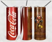 Captain Morgan and Coke 20oz Tumbler ( NEW IN BOX ) With Straw