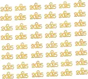 [Tofficu] 2025 Number Charms for Diy Jewelry Charm Bracelet Charms Graduation Supplies Keychains 100pcs Set