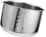 Convenient Stainless Steel Inner Pot for Electric Cooker Replacement Liner High Heat Transfer Multipurpose for Rice Soup Cake Easy to Use Electric Cooker Accessory