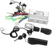 Vuzmode Electric Controller Meter Set LCD Split Throttle Grip with Real-time Voltage Display, for Bikes Scooters Tricycles E-Scooter Brushless Controller