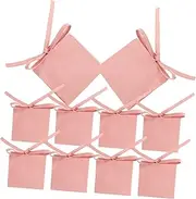 MOBUTOFU 10pcs Small Jewelry Pouch Bags Elegant present Bags for Necklaces Bracelets Earrings Compact Jewelry Packaging for Weddings Birthdays Soft Material for Protection