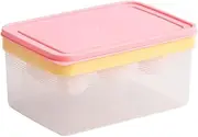 Homemade Ice Pop Molds | Ice Cream Maker with Lid and Container - Reusable Mould, Double Layer Container for Homemade Dessert Kitchen Freezer