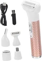 PAMINGONO Hair Removal Tool Kit 5-in-1 Face Razor Includes Eyebrow Nose and Arm Hair Trimmer for Women
