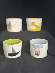 Rae Dunn Wizard of Oz Ceramic Cup Bowl ramekin Set Of 4 2024