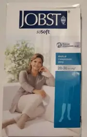 JOBST soSoft Medical Compression Knee High Socks Small 20-30mmHg Black