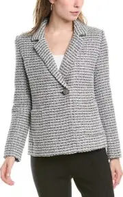 St. John Collection Metallic Tweed Jacket ( Size 14)